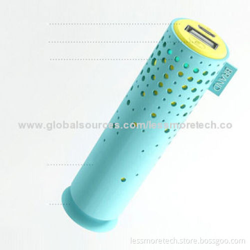 Fashionable Power Banks, Used as Holder, Rubber Housing, 2,200-2,600mAh
